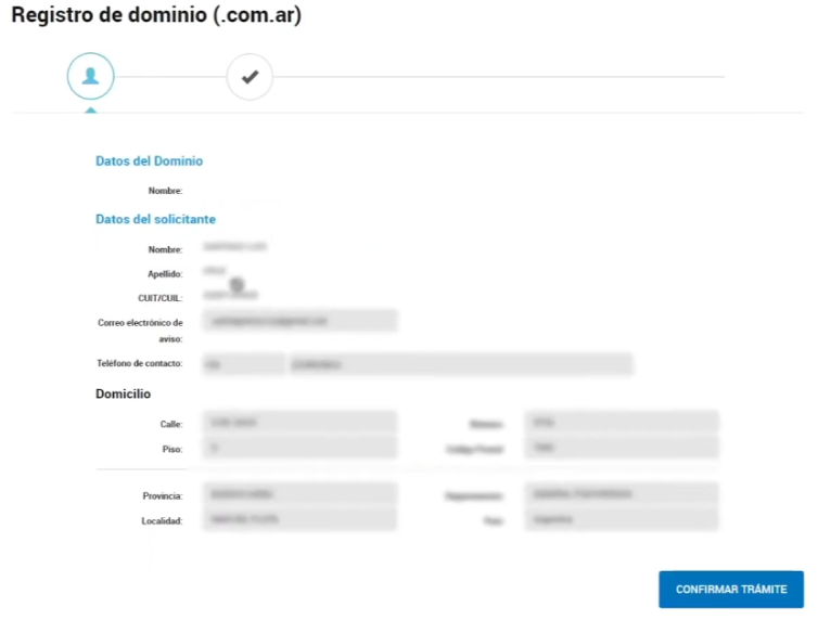 Formulario titularidad